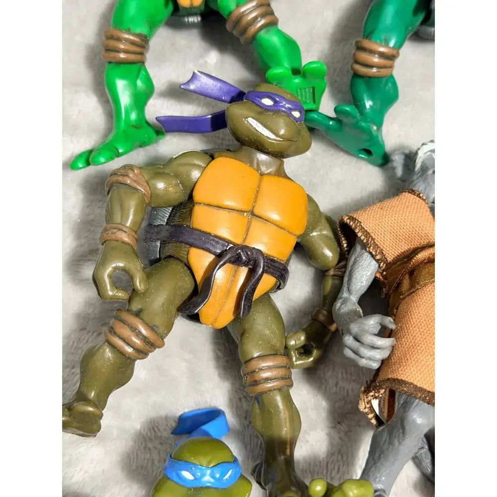 Vintage TMNT 2002 2003 Playmates Action Figure Lot - 8 Figures & Splinter